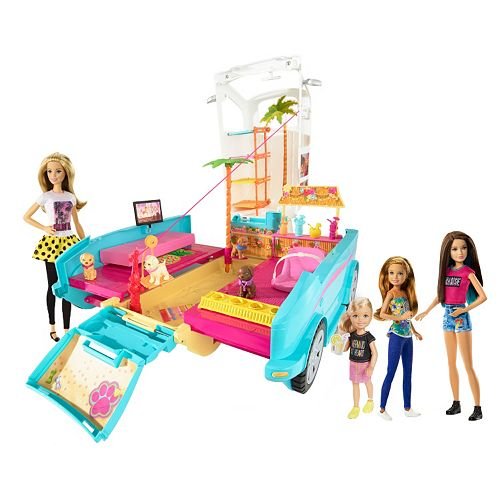 Barbie Ultimate Puppy Mobile 4 Doll Gift Set