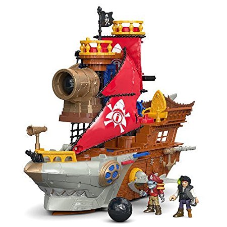 Fisher-Price Imaginext Shark Bite Pirate Ship Playset