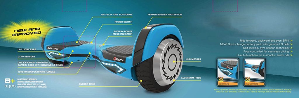 Razor Hovertrax 2.0 Hoverboard Self-Balancing Smart Scooter 