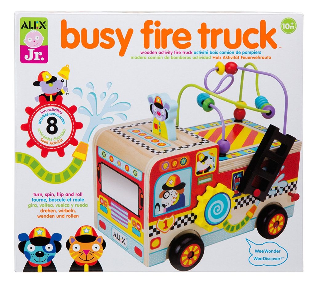 Busy Fire Truck Wooden Activity Center