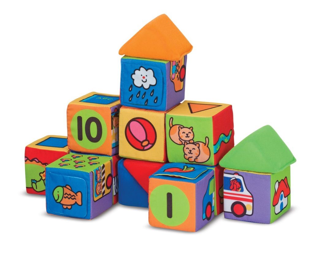 melissa & doug match & build soft blocks