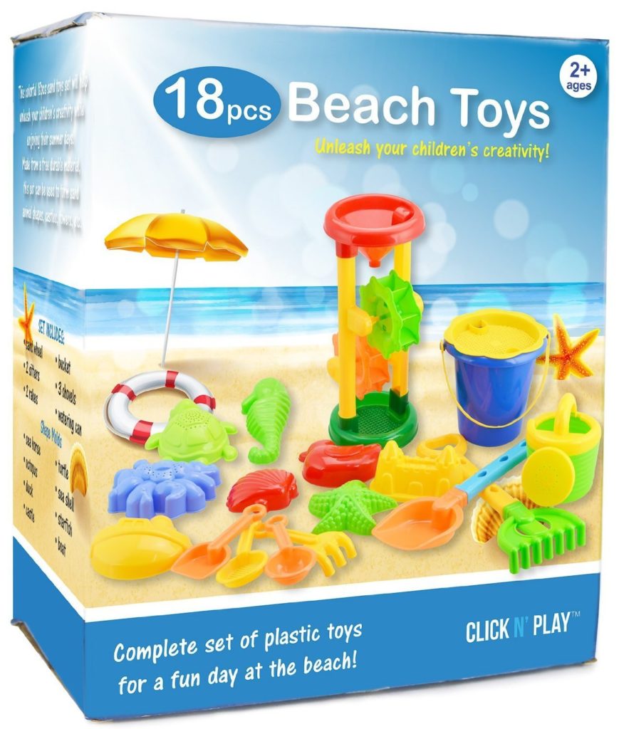 Click N Play 18 Piece Beach sand Toy Set