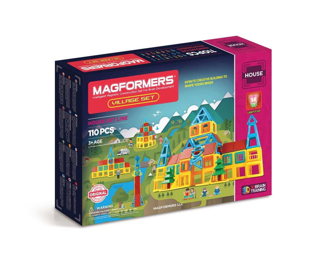 MAGFORMERS Village Set 110 Piece