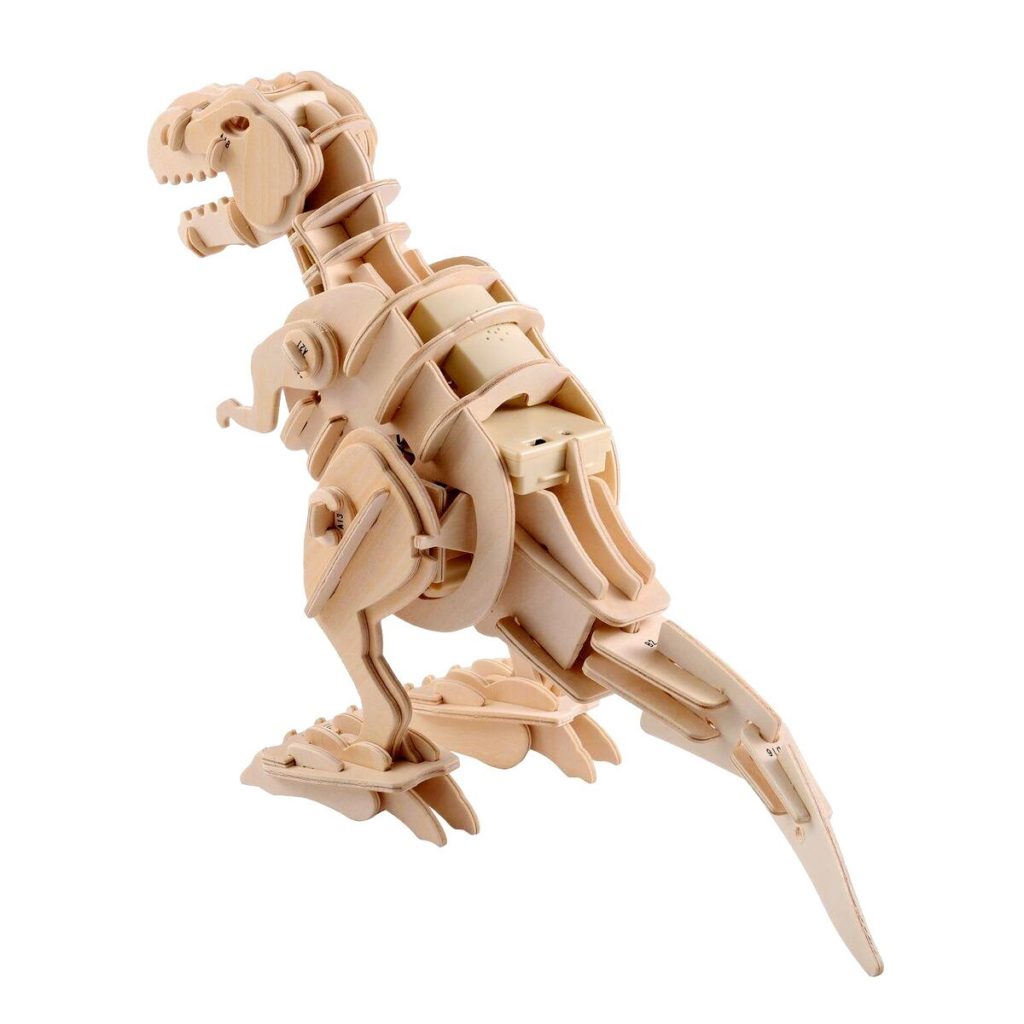 Trex Dinosaur 3D Puzzle Walking Wooden Robot Toy
