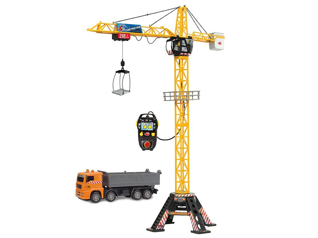 Dickie Toys 48" Mega Crane and Truck Vehicle and Playset