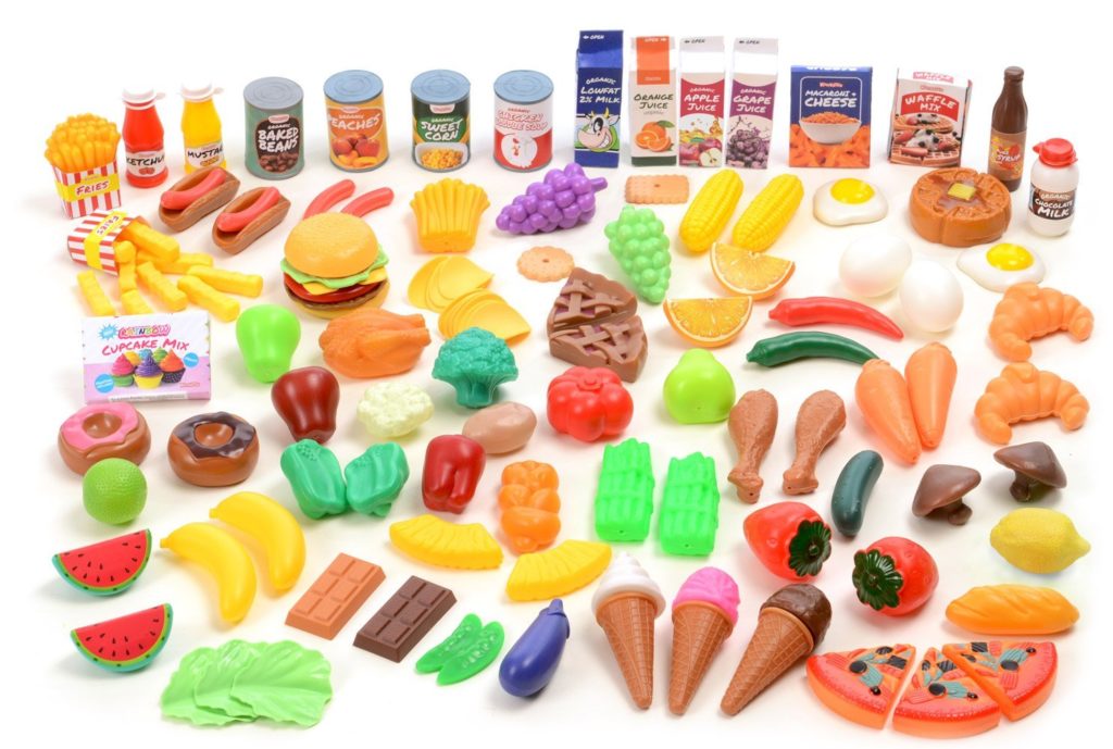 Kangaroo Deluxe Pretend Food, 120 Piece Set