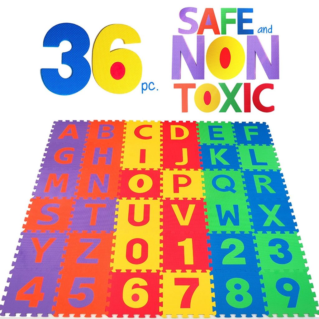 NON-TOXIC 36 Piece ABC Foam Mat