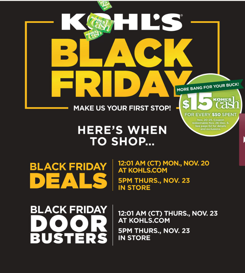 kohls-black-friday-ad-2019-so-many-kohls-cash-deals-youtube