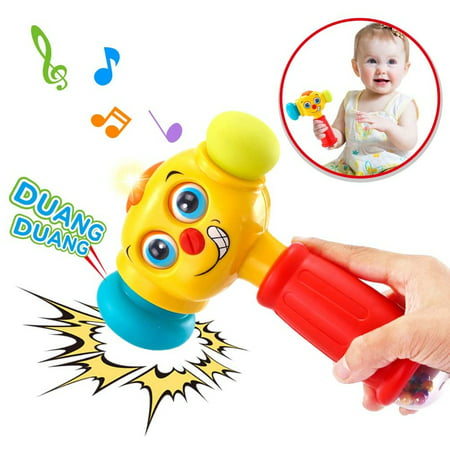 1 Year Old Toys for 1 Year Old Boy Girl Gifts Baby Toys 12-18 Months Baby Toys 6 to 12 Months Toy Hammer with Music Sound & Light