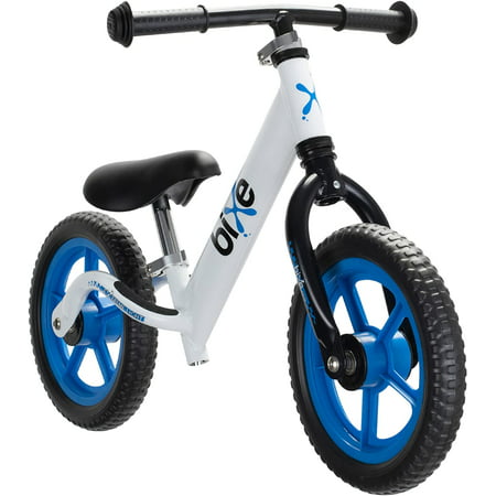 Bixe Aluminum Toddler Balance Bike Lightweight 12” No-Pedal Training Bike for Kids Blue