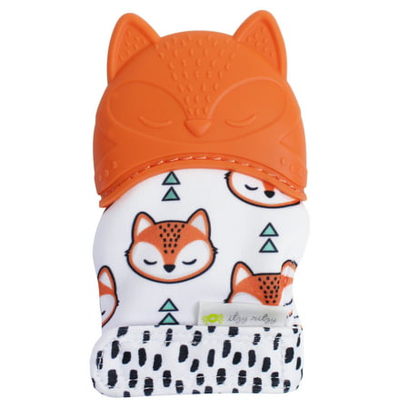 Itzy Ritzy Silicone Teething Mitt Fox