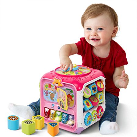 VTech Sort and Discovery Activity Cube (Frustration Free Packaging) Pink