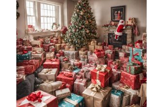 Christmas gift in room