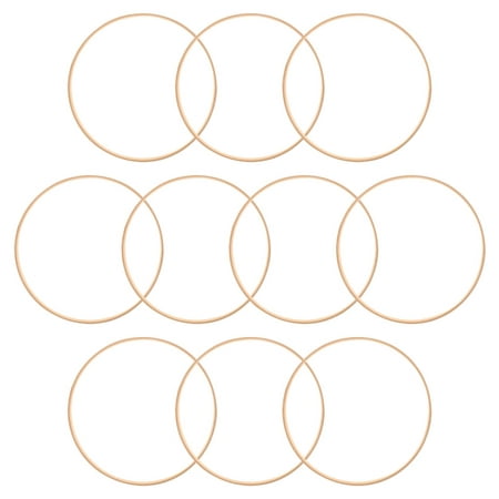 10Pcs Bamboo Floral Hoops Round DIY Craft Rings DIY Wedding Party Wreath Frame Decors