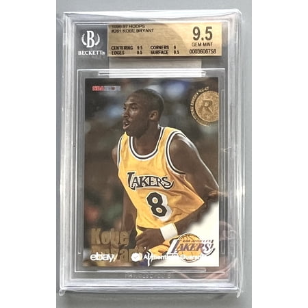 NBA Hoops Kobe Bryant Rookie Card 1996 Graded BGS 9.5 Gem Mint