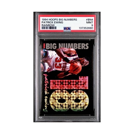 Patrick Ewing 1994 NBA Hoops Big Numbers #BN4 Rainbow PSA 9 Mint