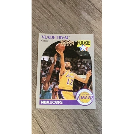 Vlade Divac Los Angeles Lakers NBA 1990-91 Hoops 154 trading card