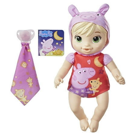 Baby Alive Goodnight Peppa Doll Peppa Pig Toy Blonde Hair Only At Walmart