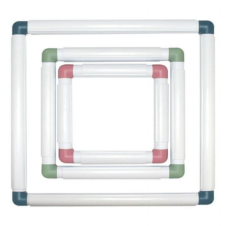 3-Pack Square Embroidery Hoops Hoops Punch Needle Hoops Embroidery Quilting Frame As Shown