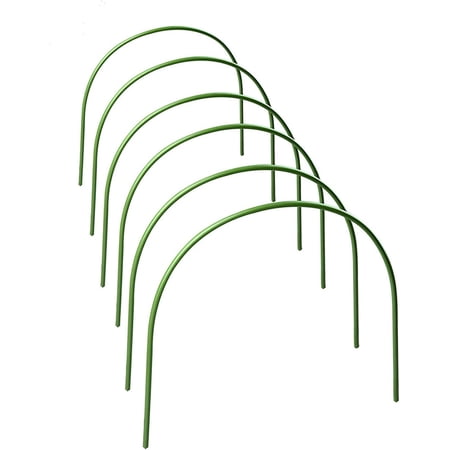 Hoops for Garden Greenhouse Hoops Wire Tunnel Hoops with Plastic Coated Hoops for Garden Fabric Plant Support Garden Stakes