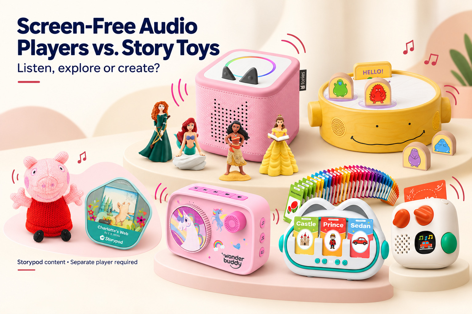 Screen-Free Audio Players vs. Story Toys: Which Is Better for Kids? Screen-Free Audio Players vs. Story Toys: Which Is Better for Kids?